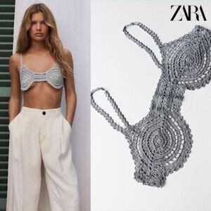 ZARA CROCHET TOP
